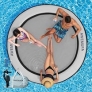 FLOATING POOL LAKE RING WITH MESH